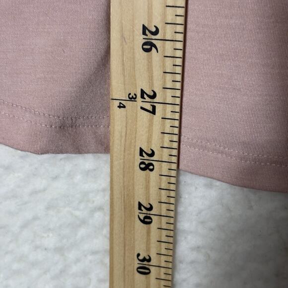 SO Favorite V Neck Long Sleeve Shirt Top Pink Womens Size Large - Picture 7 of 7